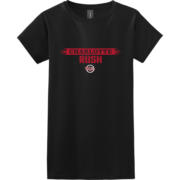 Charlotte Rush Hockey Softstyle Ladies T-Shirt