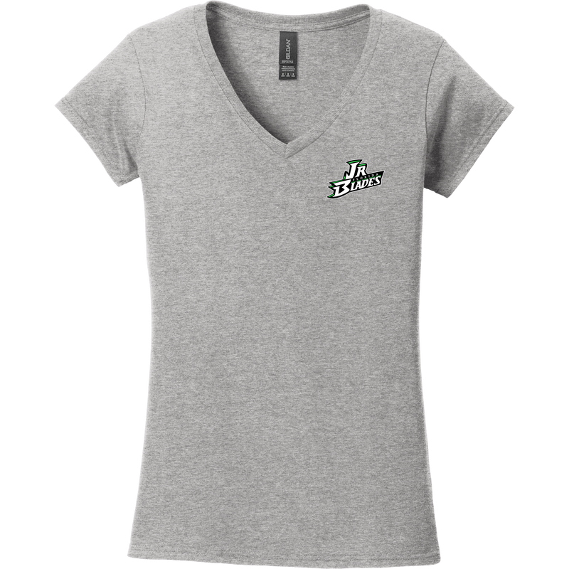 Junior Blades Softstyle Ladies Fit V-Neck T-Shirt