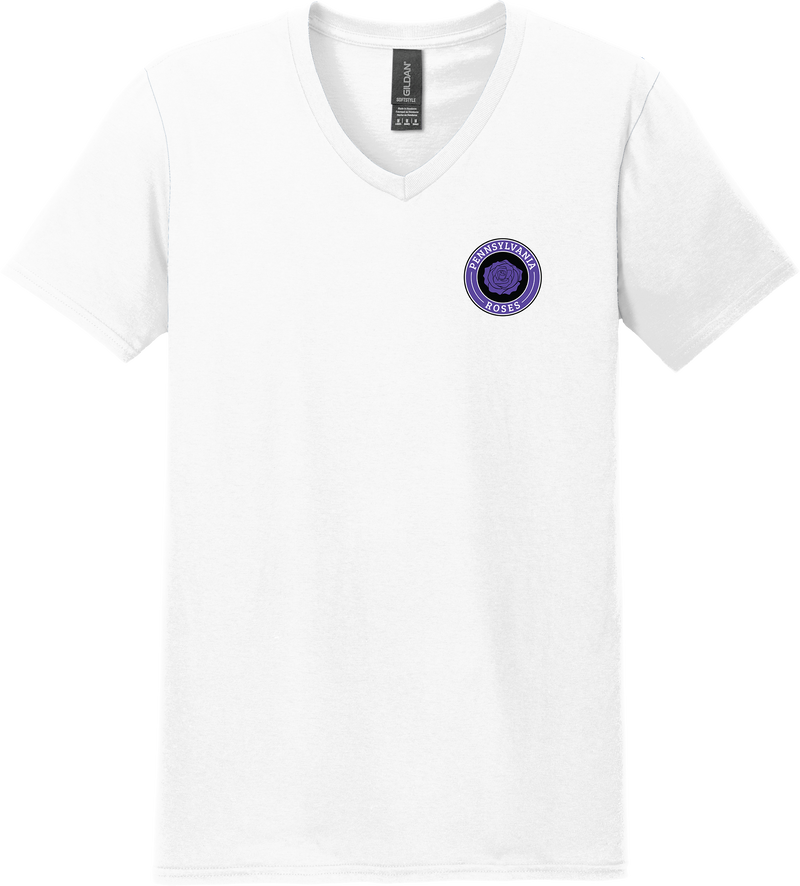 PA Roses Softstyle V-Neck T-Shirt