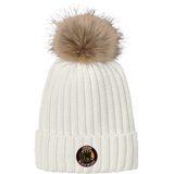 MD Jr. Black Bears Faux Fur Pom Beanie