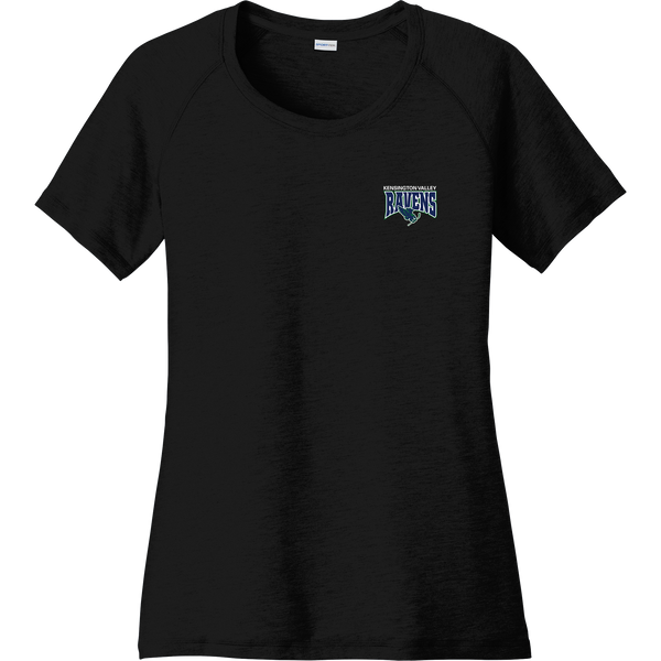 Kensington Valley Ravens Ladies PosiCharge Tri-Blend Wicking Scoop Neck Raglan Tee
