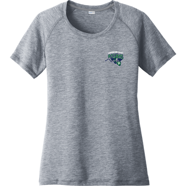 Kensington Valley Raiders Ladies PosiCharge Tri-Blend Wicking Scoop Neck Raglan Tee