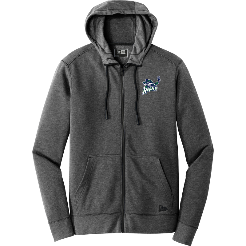 Kensington Valley Rebels New Era Tri-Blend Fleece Full-Zip Hoodie