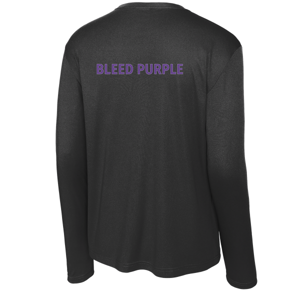 Curry College (Bleed Purple Hockey) Long Sleeve PosiCharge Competitor Tee
