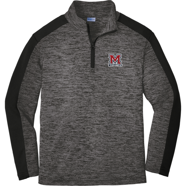 Jr. Mounties Youth PosiCharge Electric Heather Colorblock 1/4-Zip Pullover