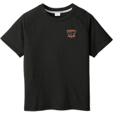 Biggby Bombers Youth PosiCharge Tri-Blend Wicking Raglan Tee